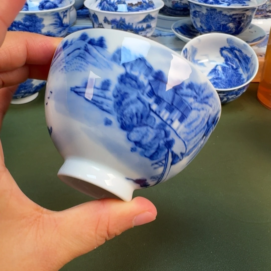 陶景德镇纯手绘茶具圆圆273