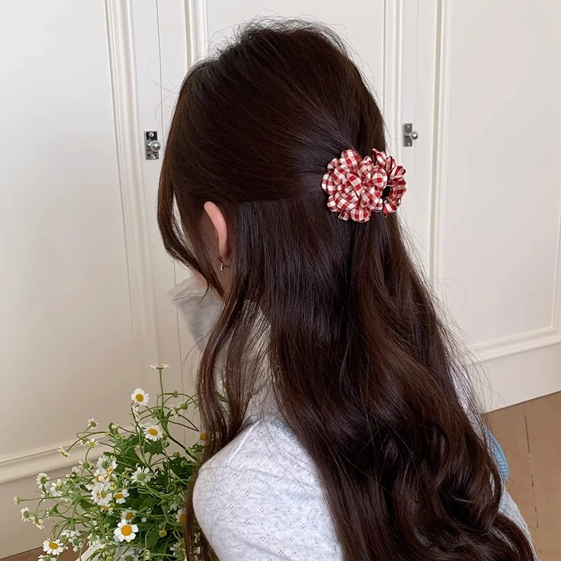 甜美春日~立体花朵小抓夹女2025高级感新款发夹后脑勺抓夹发量少