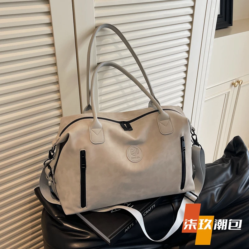 柒玖大容量短途旅行包女运动健身包时尚轻便行李包旅游收纳行李袋