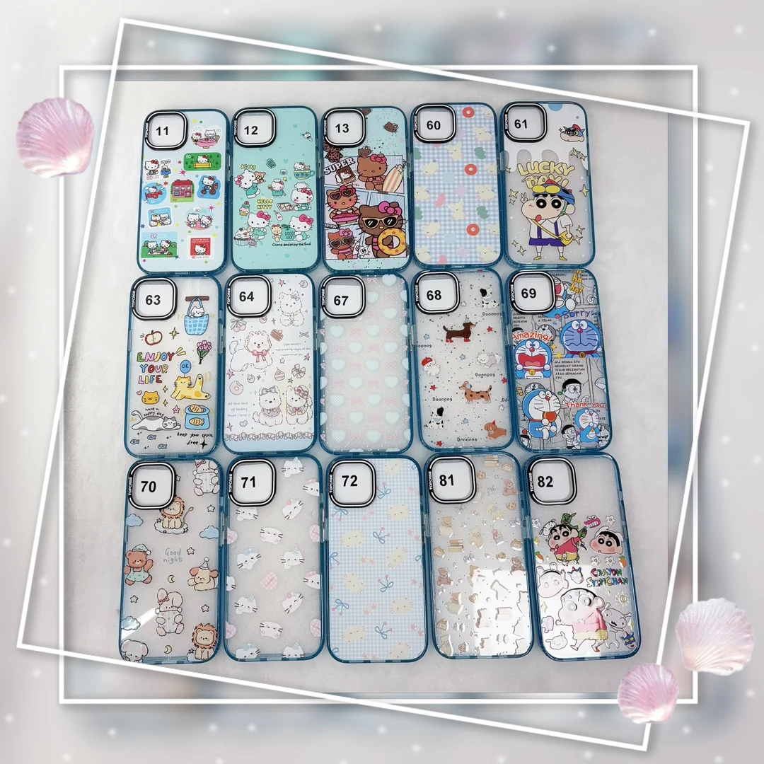 【蓝色闪粉边】适用于iphone16promax苹果15PRO亚克力16/15保护壳11