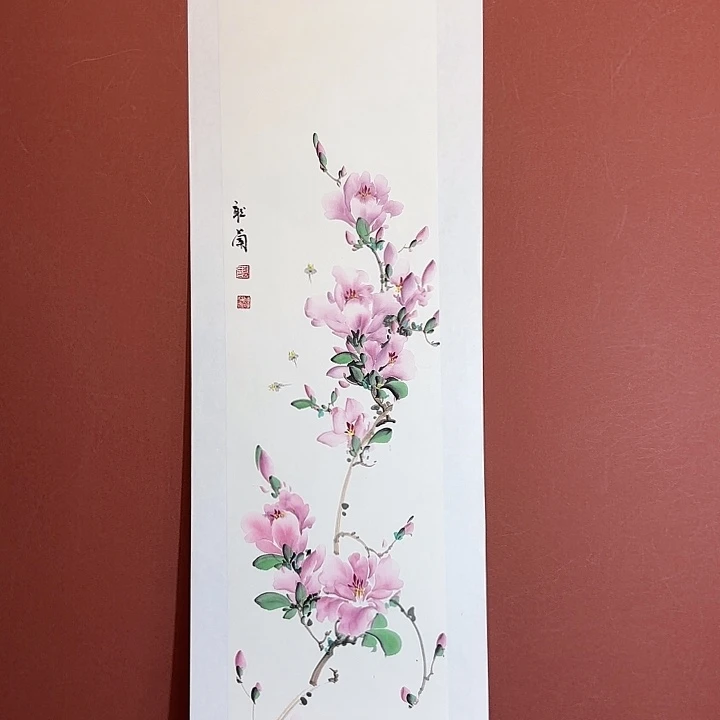 国画听兰老师花鸟