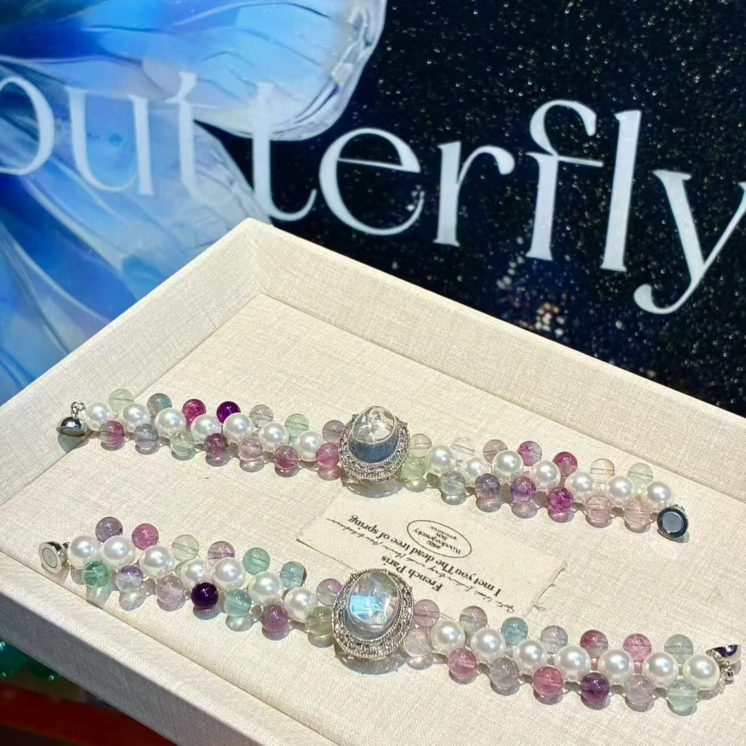 【直播间专属】彩萤石+魔盒手链  手串多样性发其-1590