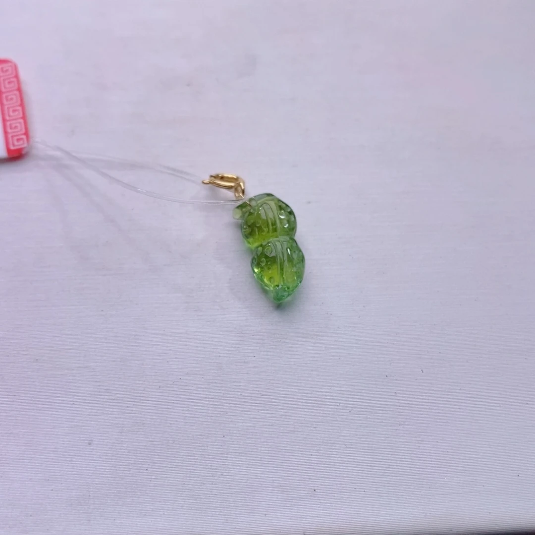 颈饰18K金镶嵌碧玺碧玺A吊坠