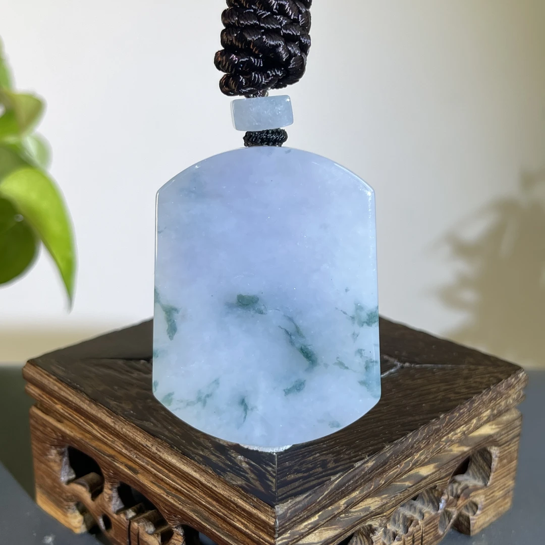 JGB13-96  天然缅甸A货翡翠  无事牌