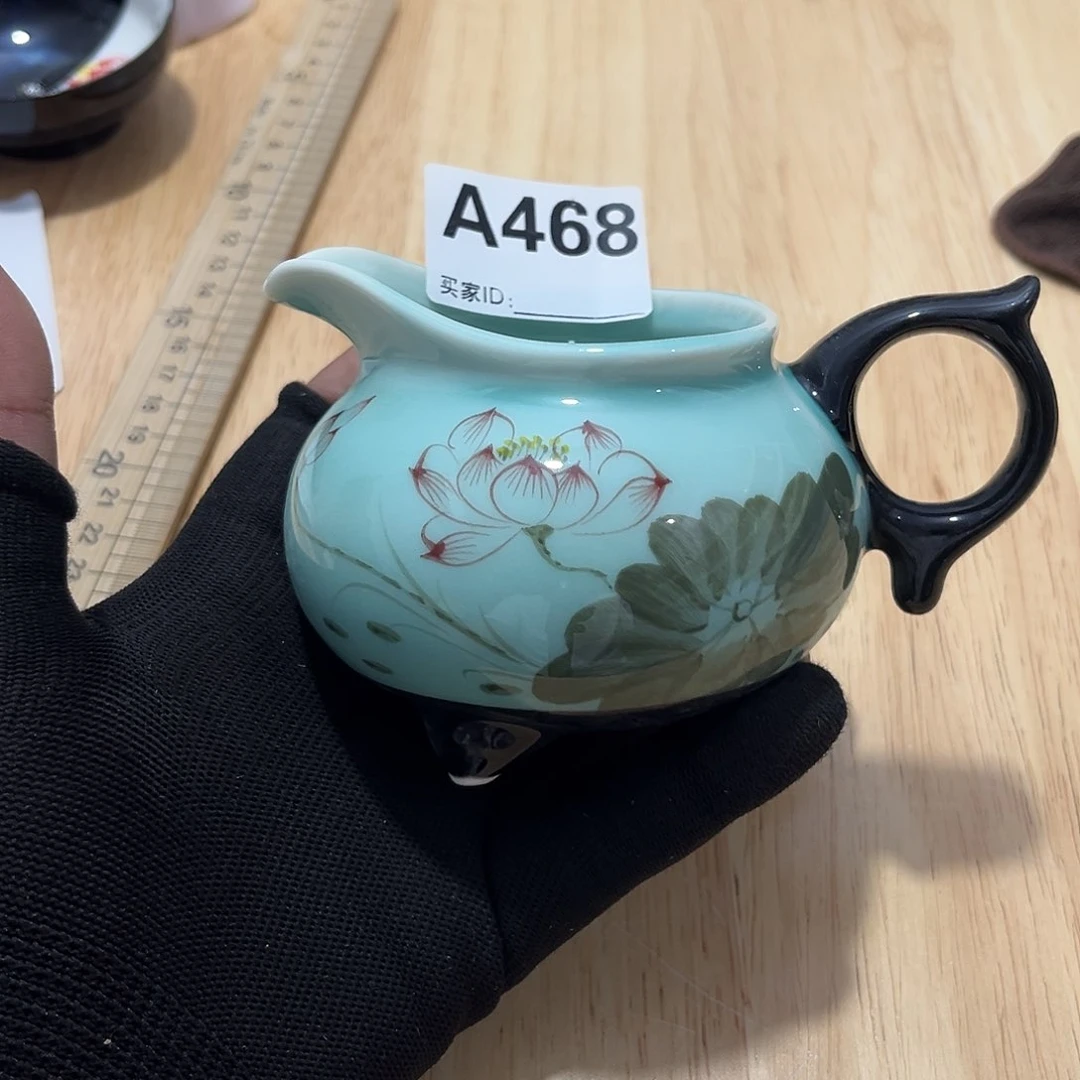 瓷片茶摆件工艺品摆件666