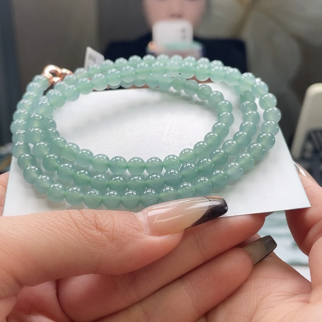 翡翠未镶嵌套链卡6