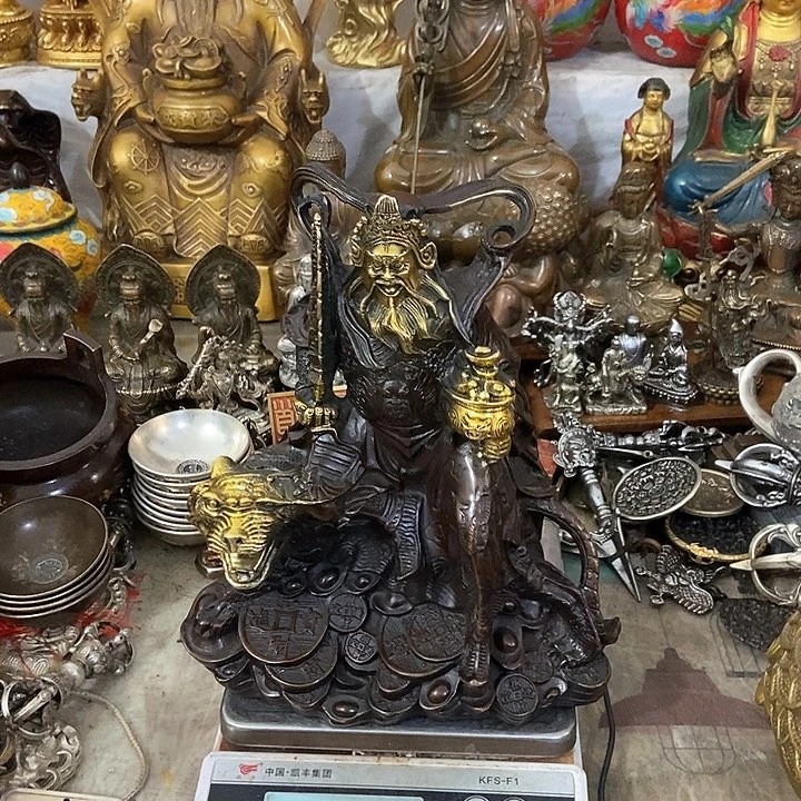 零*7阳光铜摆件，老杨黄铜摆件