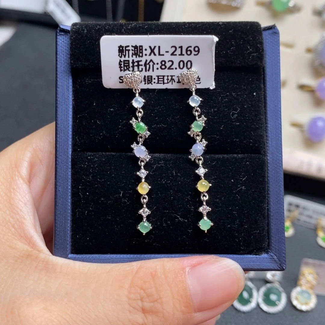 翡翠戒指银S925镶嵌