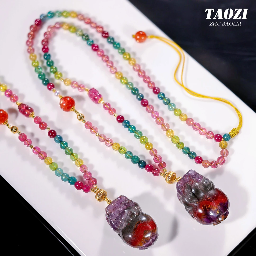 【桃总推荐】diy18k极光23貔貅项链多样性发一件@@ZY50926002