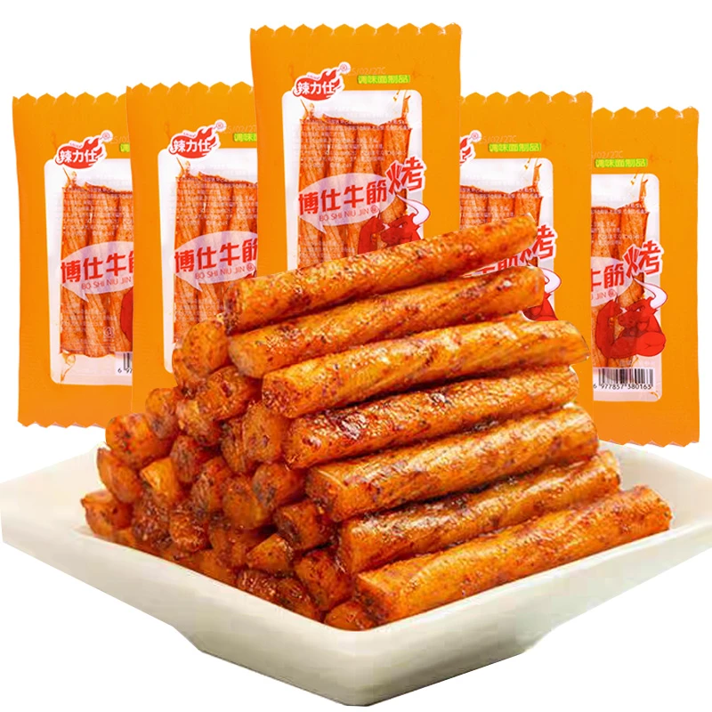 素鸡筋小面筋素牛筋麻辣8090后儿时怀旧辣条零食