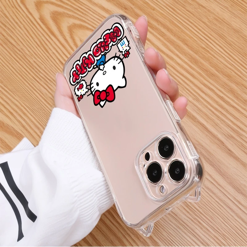 卡通HelloKitty适用iPhone苹果15promax手机壳16透明12/13/14全包