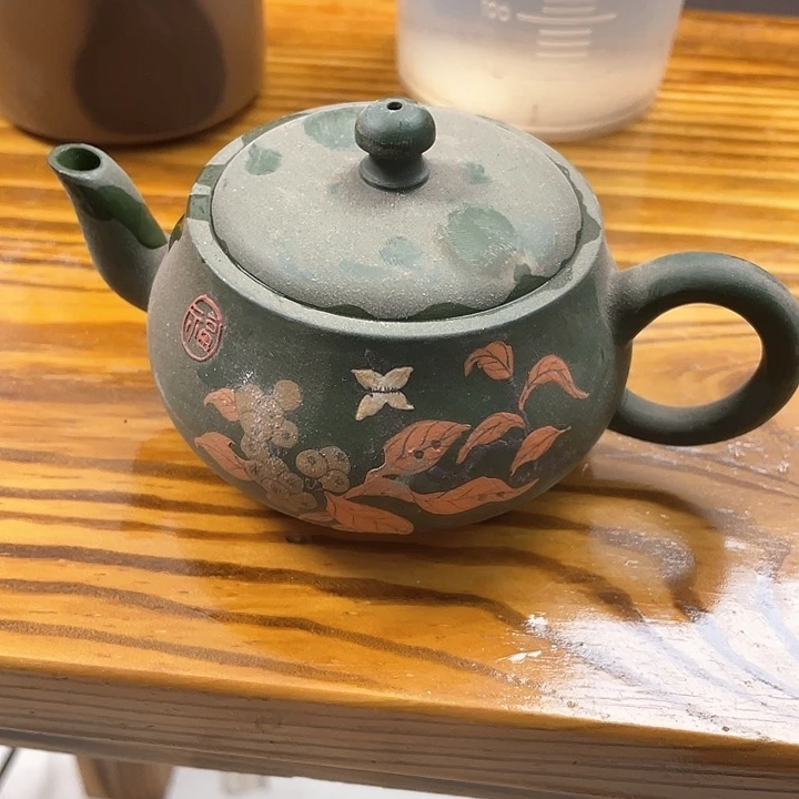 紫砂茶壶处理一把