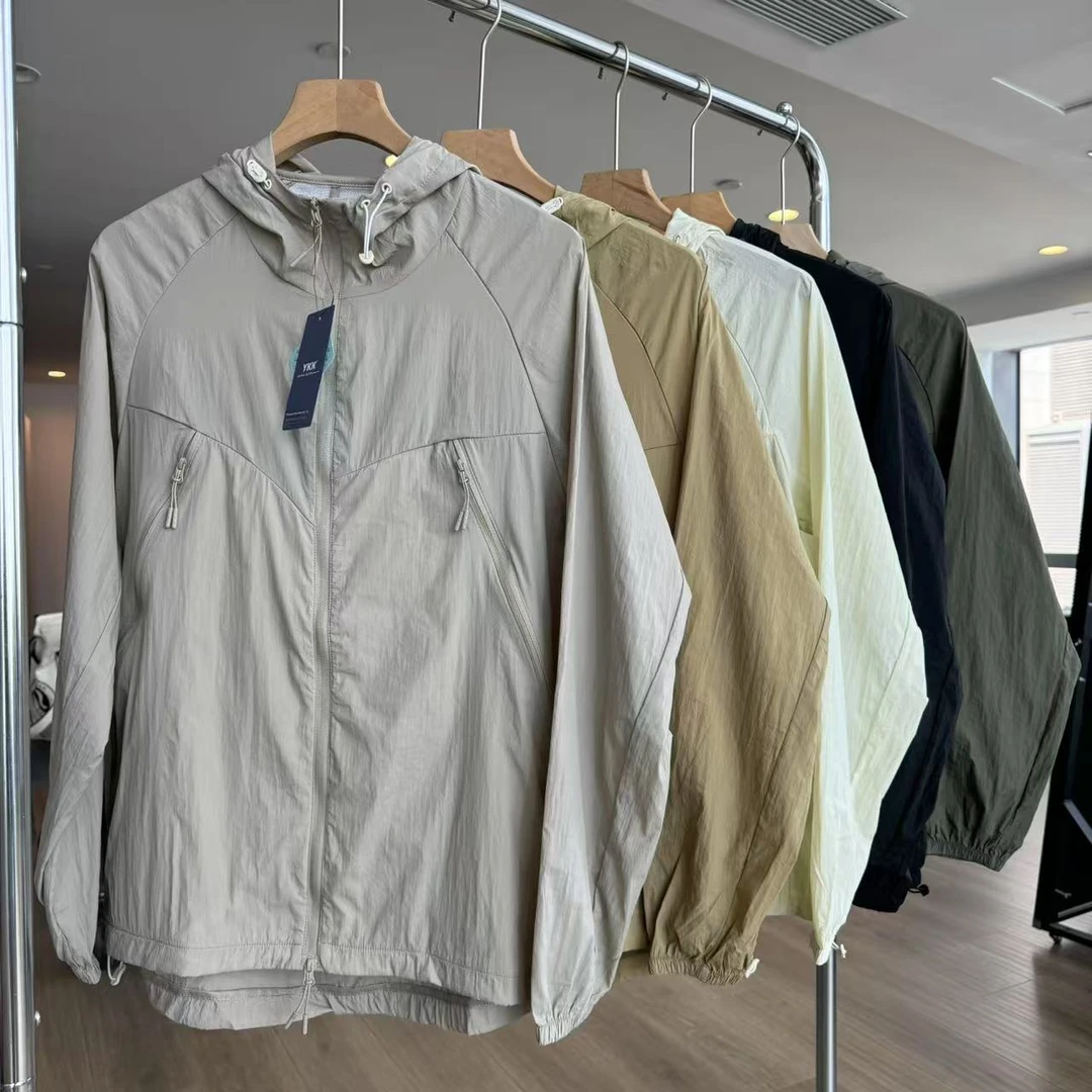 25新款轻量化休闲户外防晒衣简约百搭男女同款冰感连帽防晒夹克