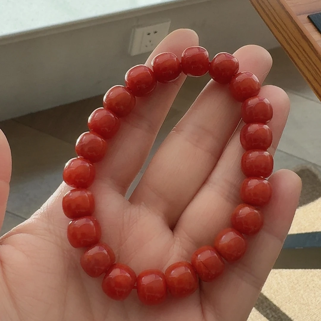 南红玛瑙W手串未镶嵌