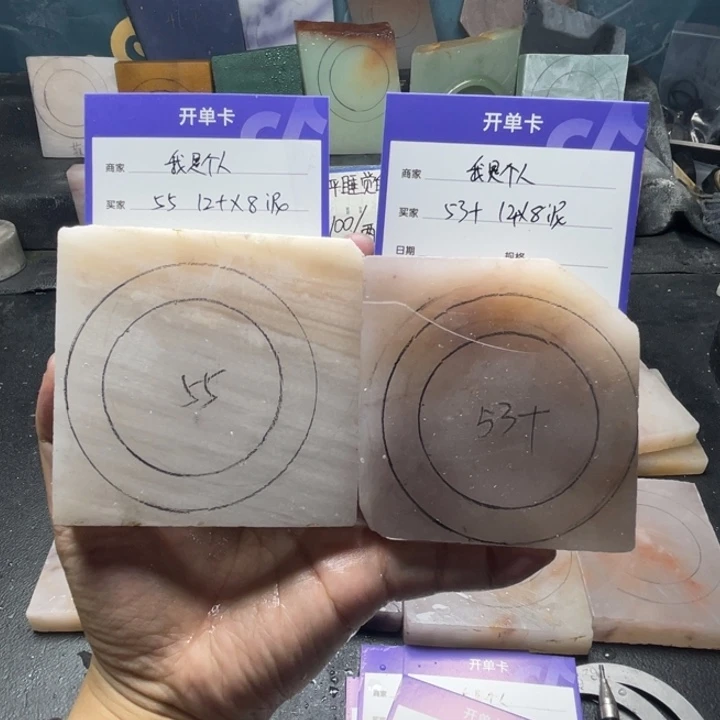 我***人石英质玉（金丝玉）未镶嵌手镯定制手镯