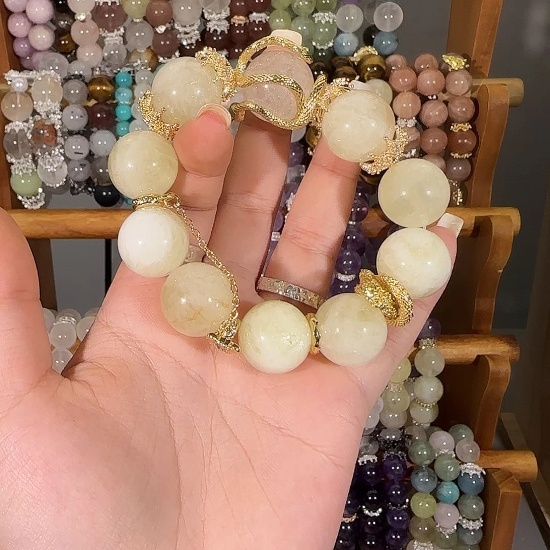 烟晶手链未镶嵌哈哈