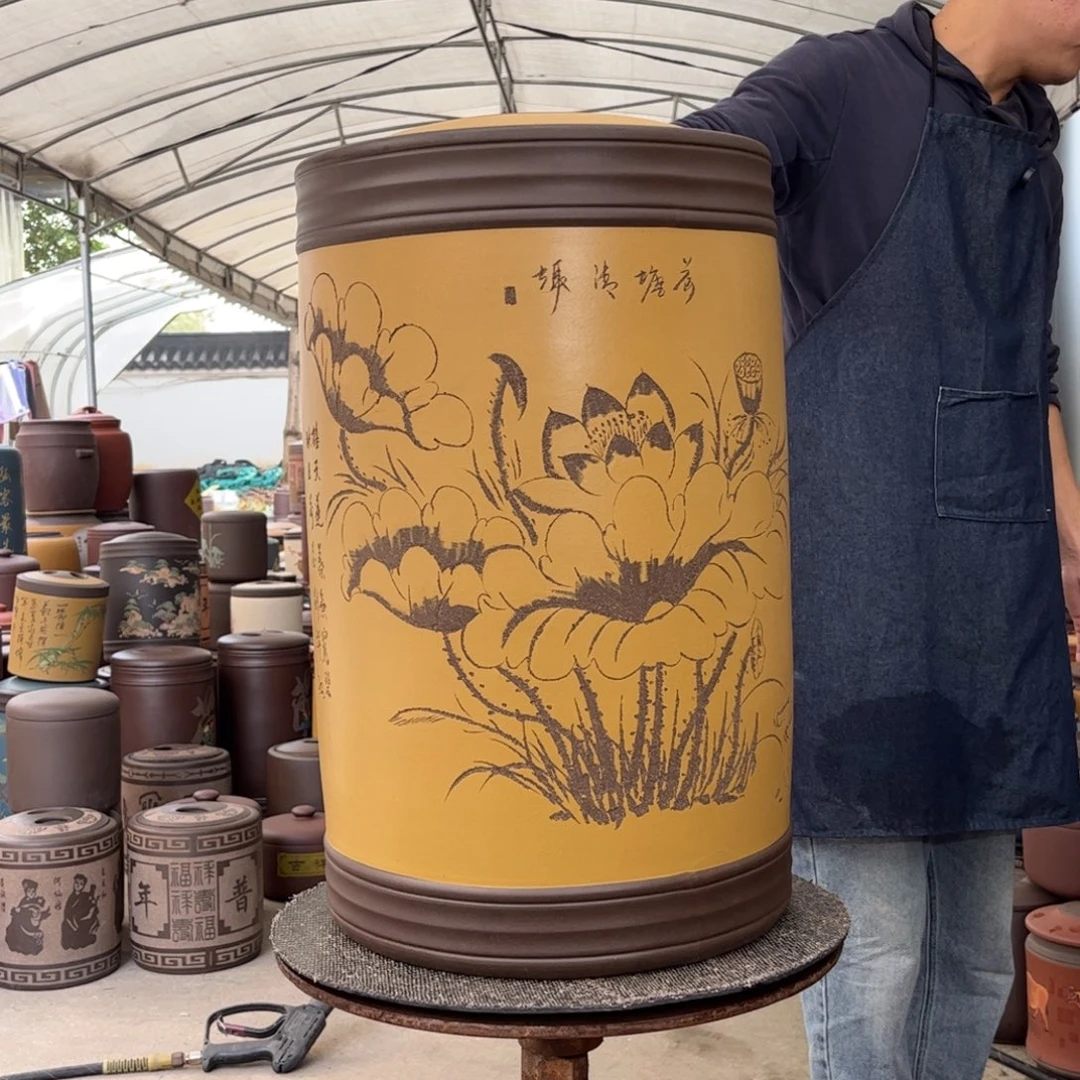 茶叶罐紫砂60 饼茶叶罐