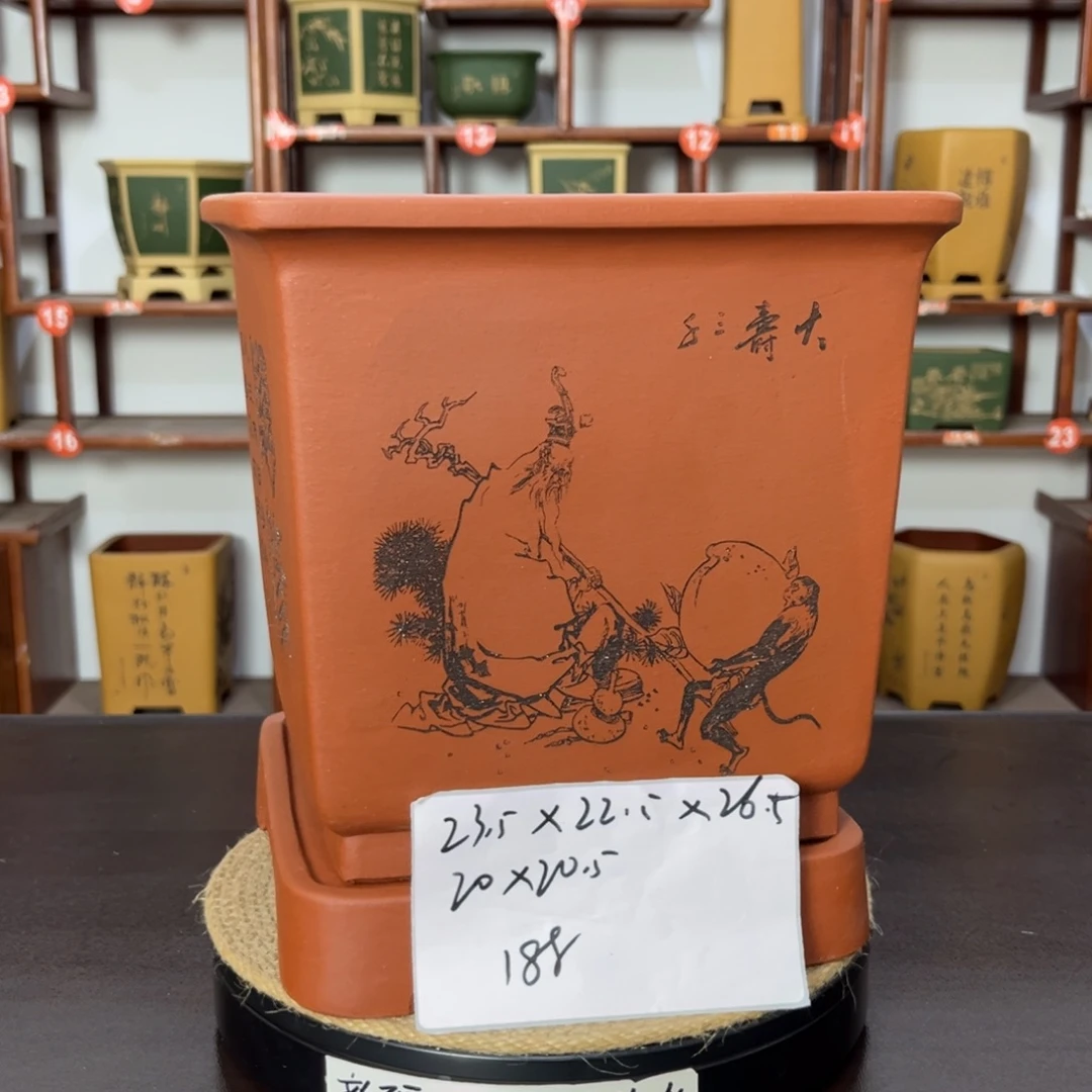 紫砂花盆紫砂花盆