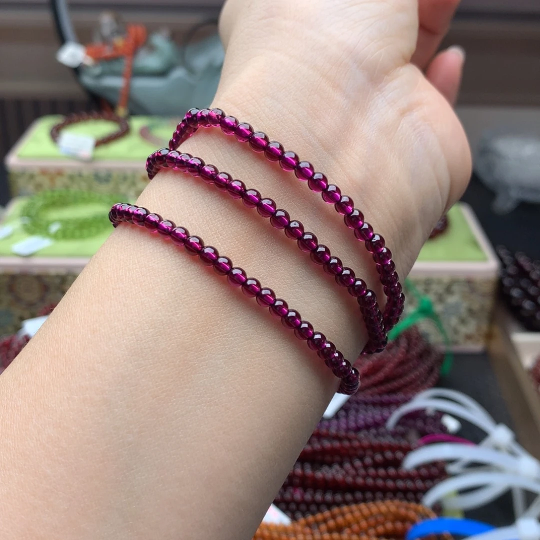 石榴石未镶嵌手串手串3.8