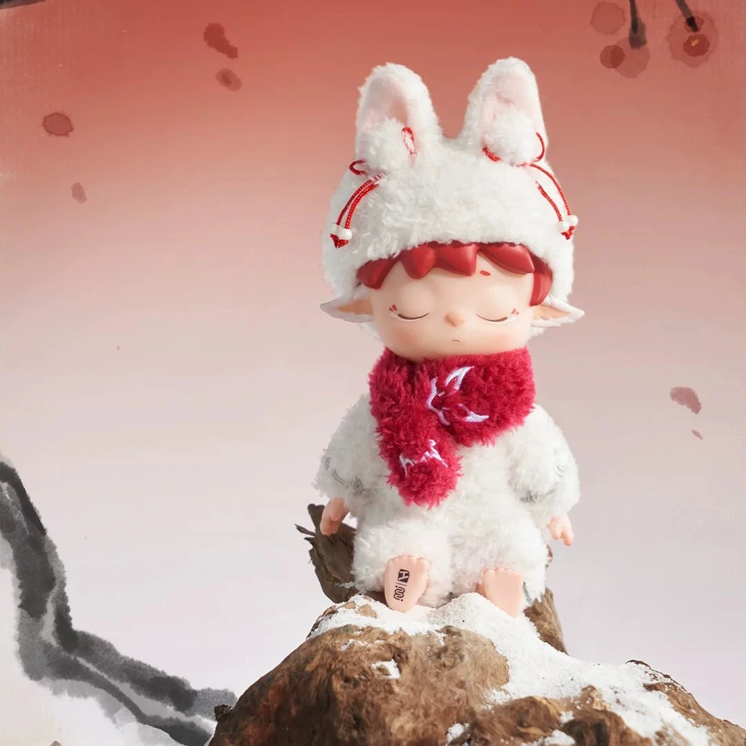 【闪电潮玩】MIMI无事小妖怪公仔搪胶毛绒娃娃盲盒潮玩摆件可爱手办