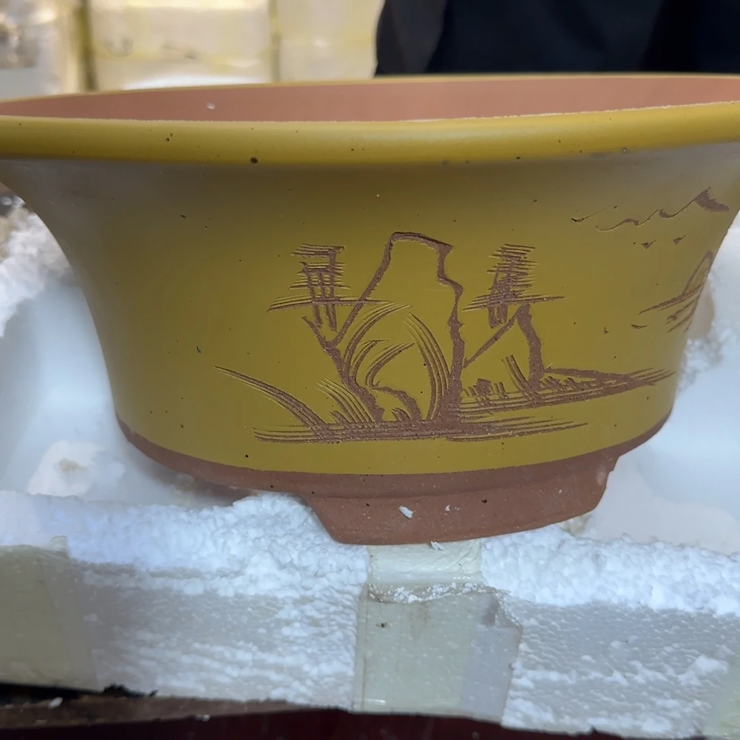 紫砂花盆口径33.14口径