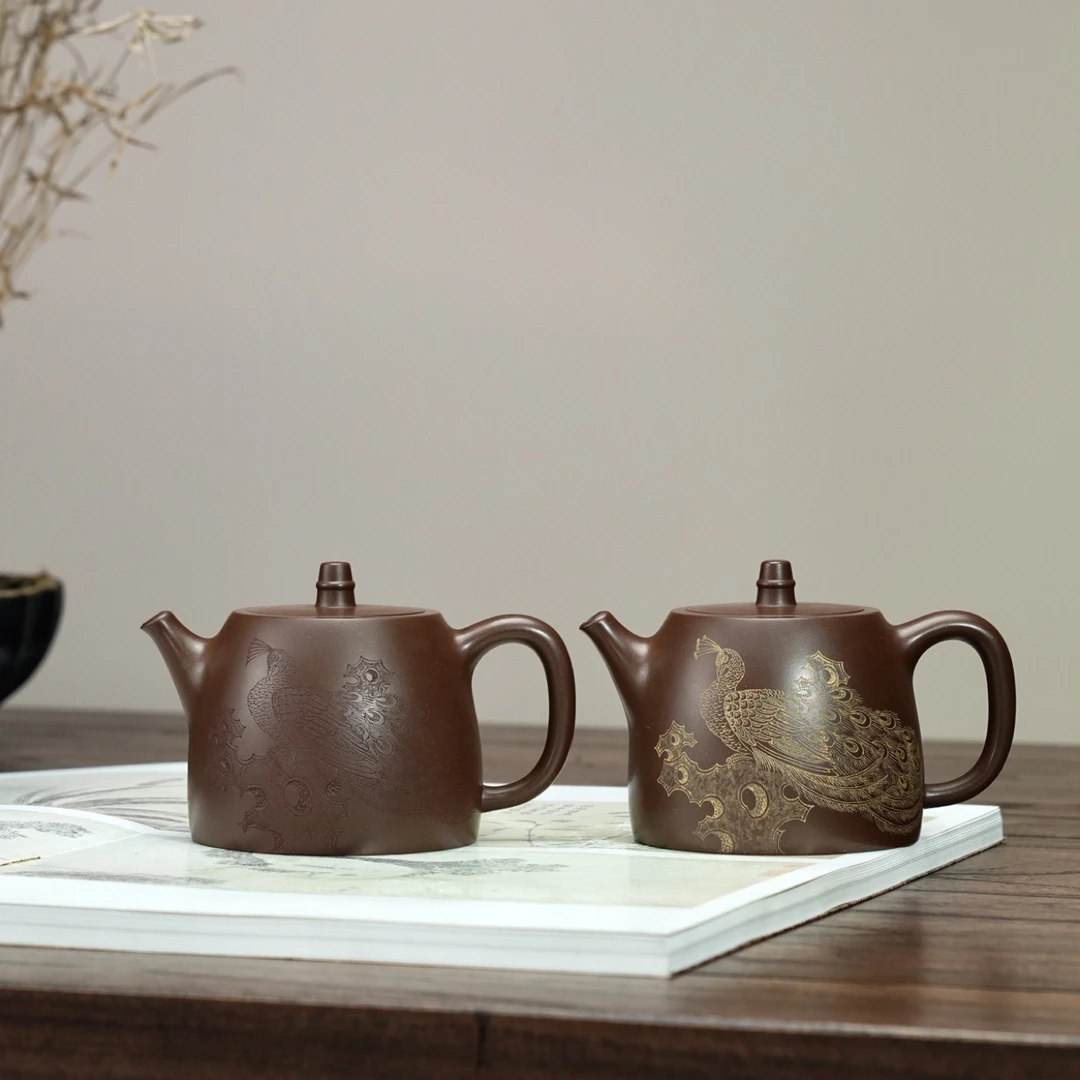 大汉铎·精工款·紫砂壶 450cc原矿极品老紫料 正宗润泽