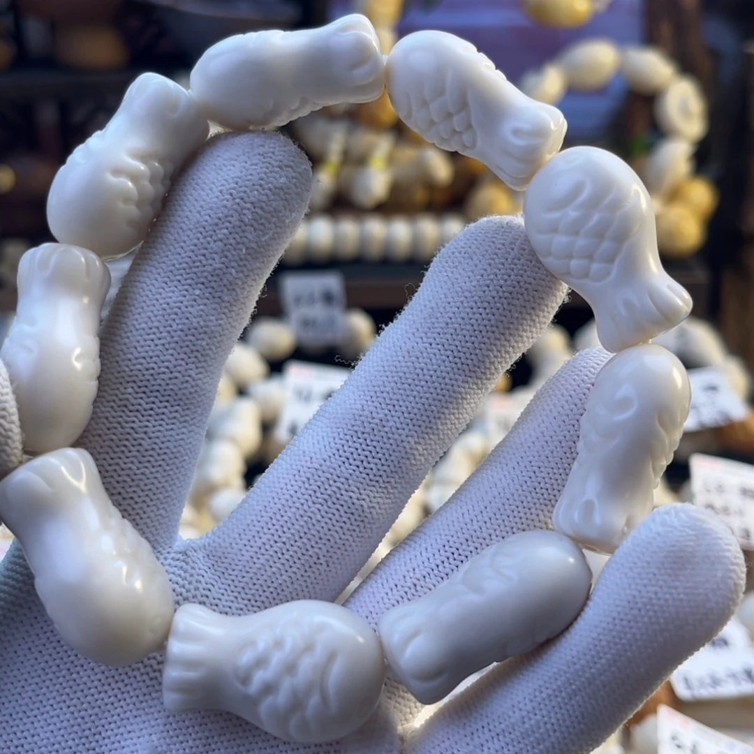 手串菩提根/象牙果-新品原色菠萝鱼