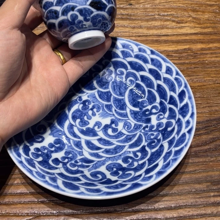 缪*胆景德镇陶瓷青花壶茶