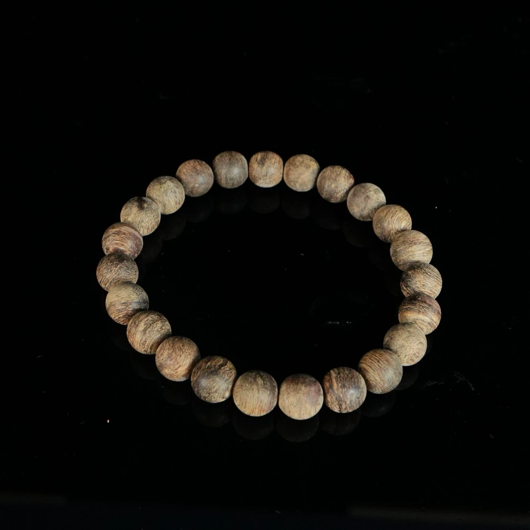 B2978 东马黑油树心油老料沉香手串0.83cm 7.3g