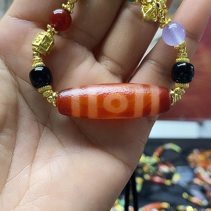 玛瑙/玉髓合金颈饰