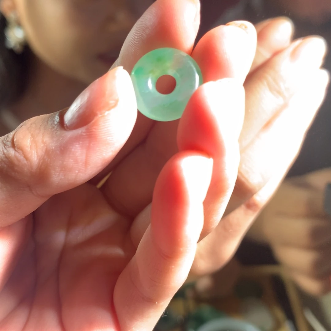 石英质玉（非洲翠）手链合金