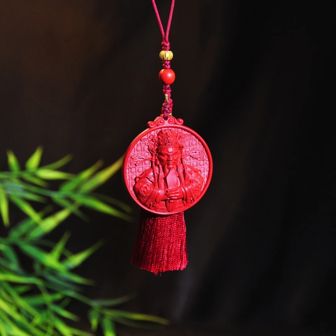 非金属布艺吊坠 【龙老板】龙五爷圆牌挂件A0030180