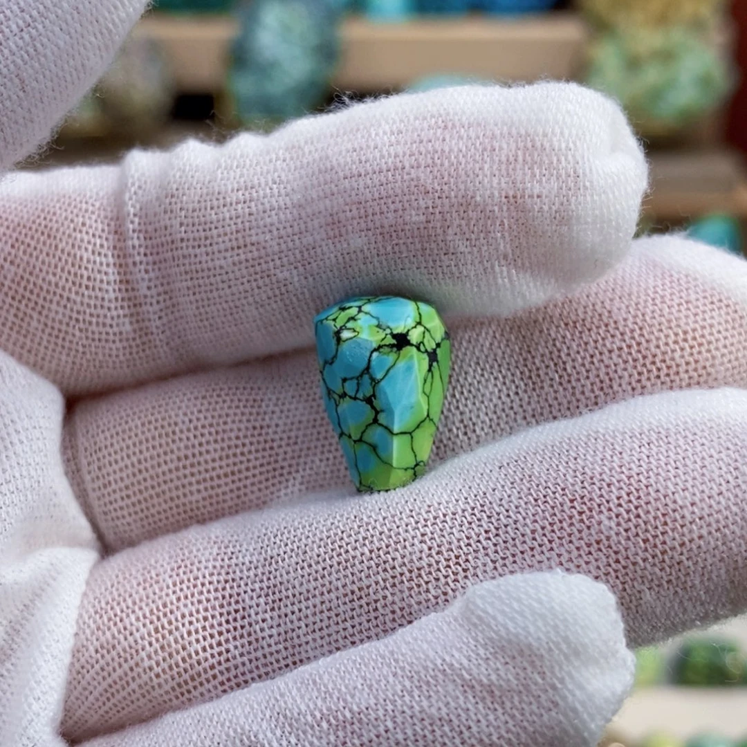 定制绿松石三彩三通