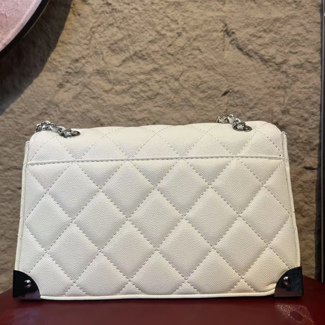 TOLEX2025新款手工女包阳盒子时尚百搭白色黑色22cm