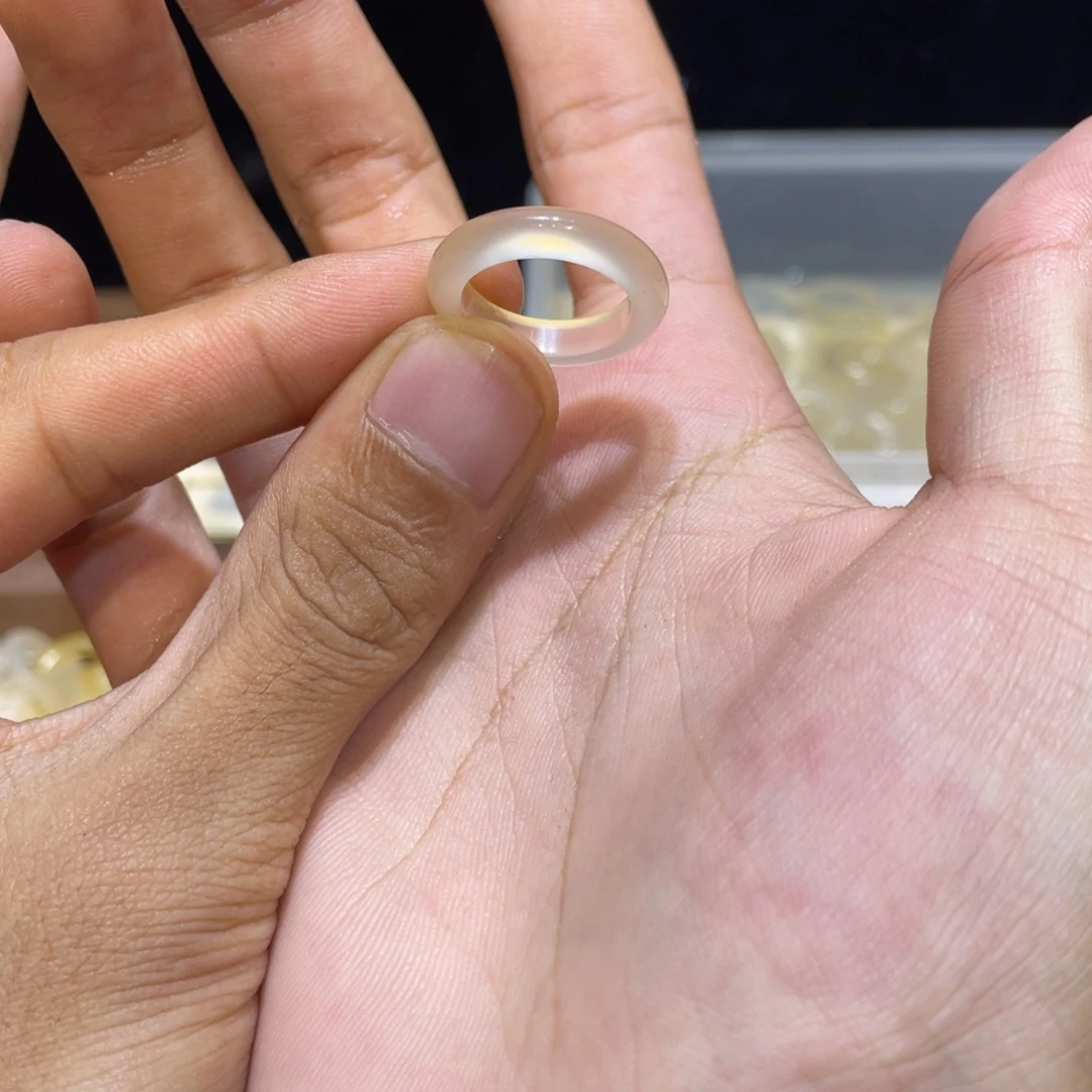 玛瑙/玉髓未镶嵌戒指1号港11