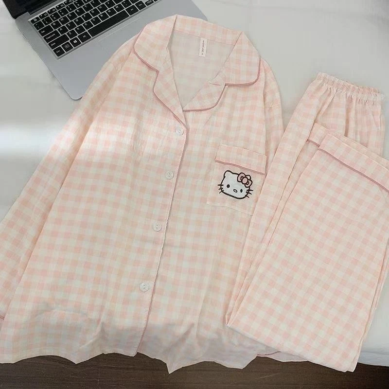 【发财姐专属】芯语婷睡衣甜美云朵泡泡纱女士亲肤家居服套装可外穿