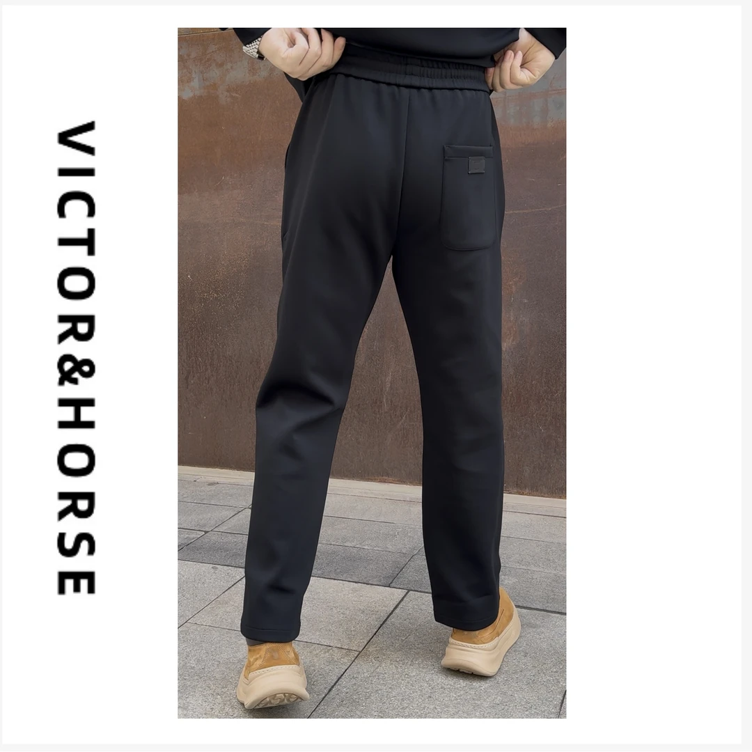 【春季新款】空气层高端直筒休闲运动裤男士休闲裤弹力百搭8756