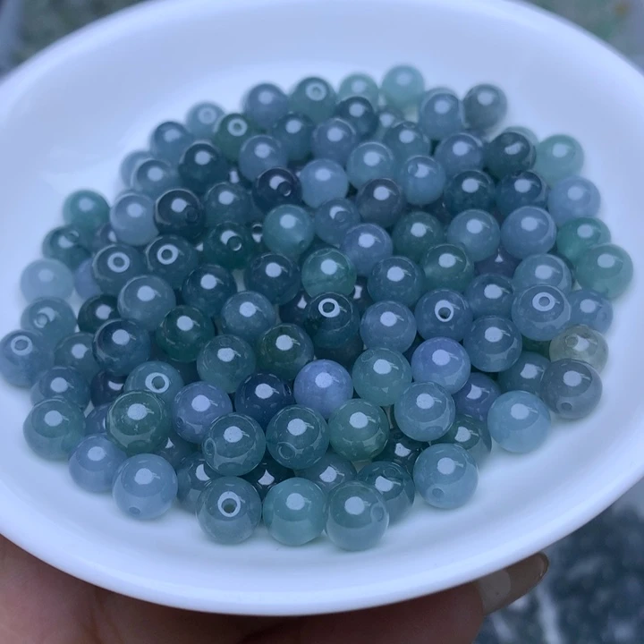 翡翠散珠卡6.8冰蓝水30个单圈