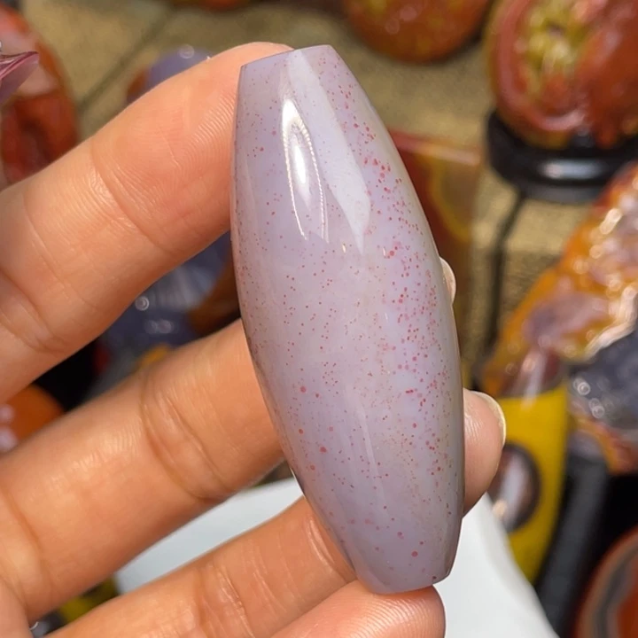 玛瑙/玉髓未镶嵌珠宝奇石瑕疵红沙天珠