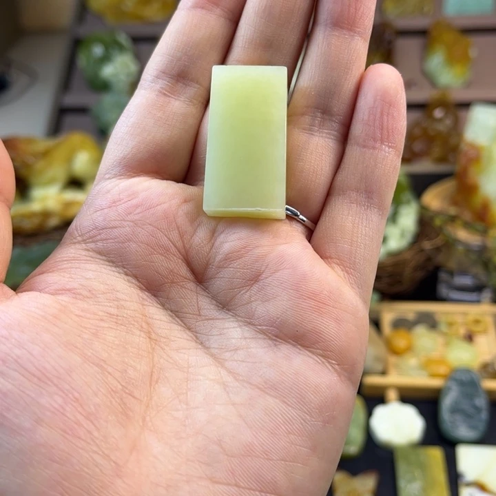落***雪未镶嵌蛇纹石玉颈饰