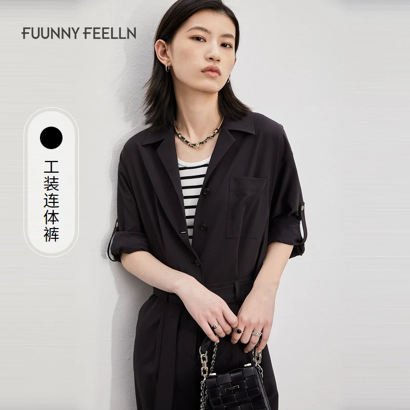 【九月专属】FF||仿佛春夏款工装风连体裤女显瘦透气四面弹FX00053