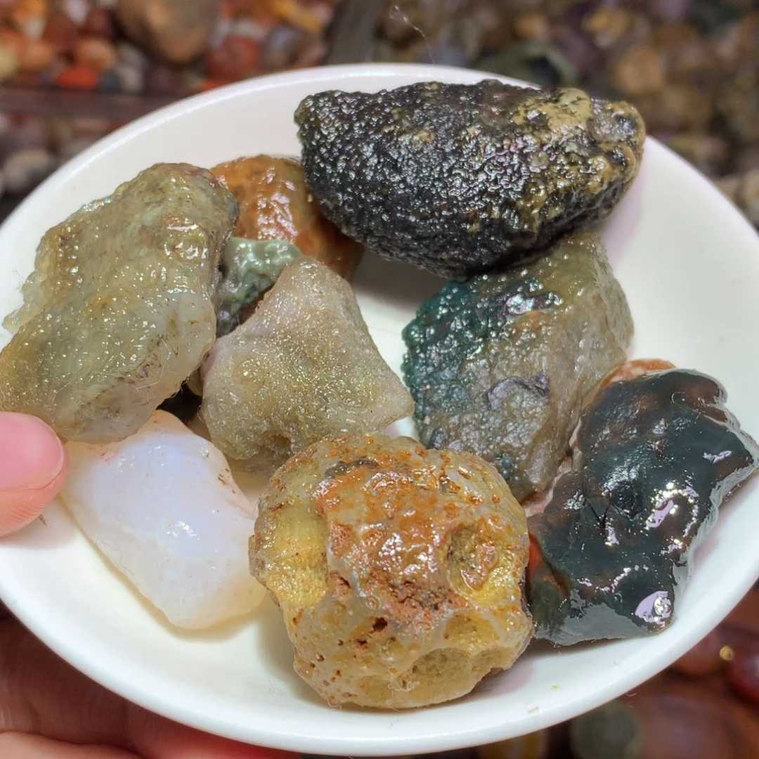 未镶嵌玛瑙/玉髓珠宝半成品