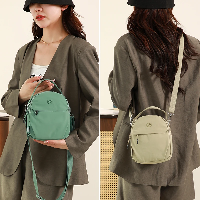 牛津布夏季新款小包包女手拎斜挎包便携包精致小巧帆布女包