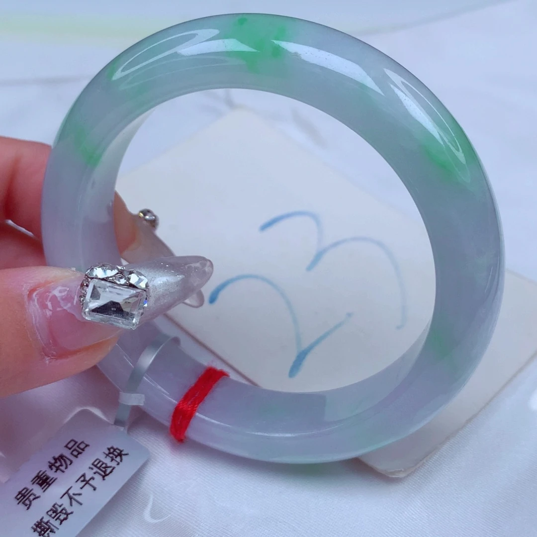 翡翠手镯未镶嵌天然缅甸翡翠A货手镯