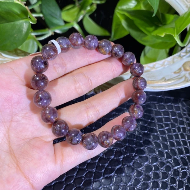 极光二三老矿达碧滋烟花单圈9mm左右水晶手串