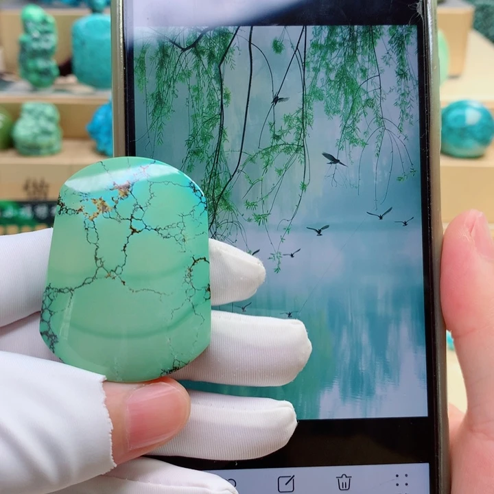 未镶嵌绿松石珠宝奇石