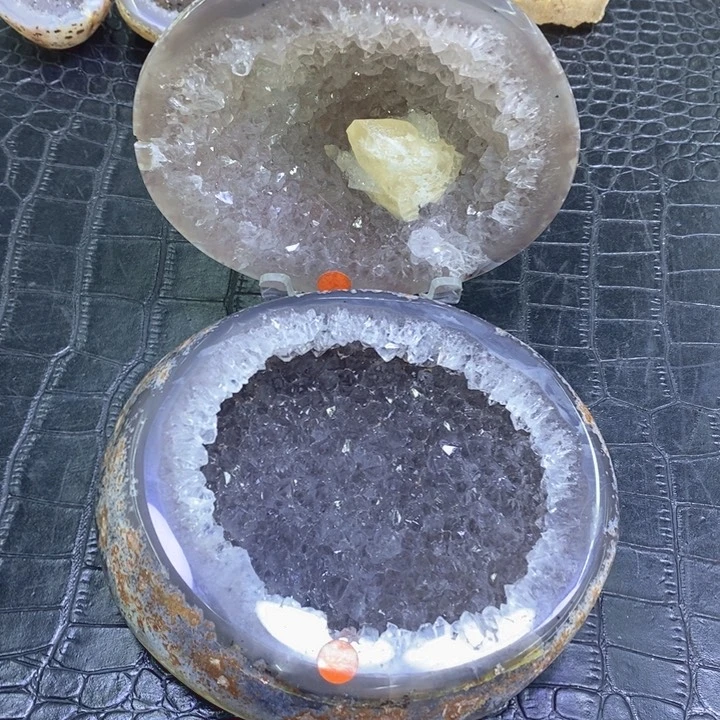 未镶嵌珠宝半成品紫晶紫晶盆