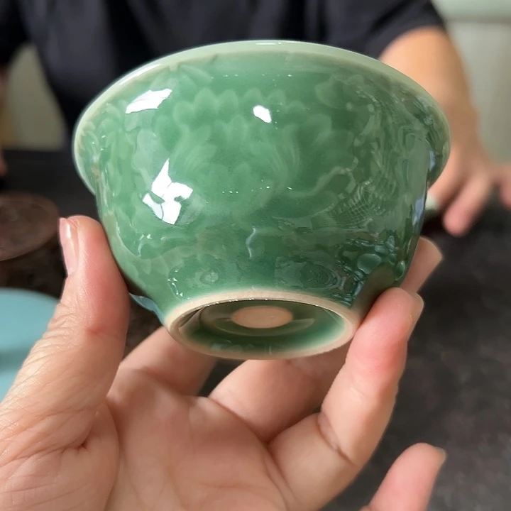 龙泉云间青瓷小米茶器