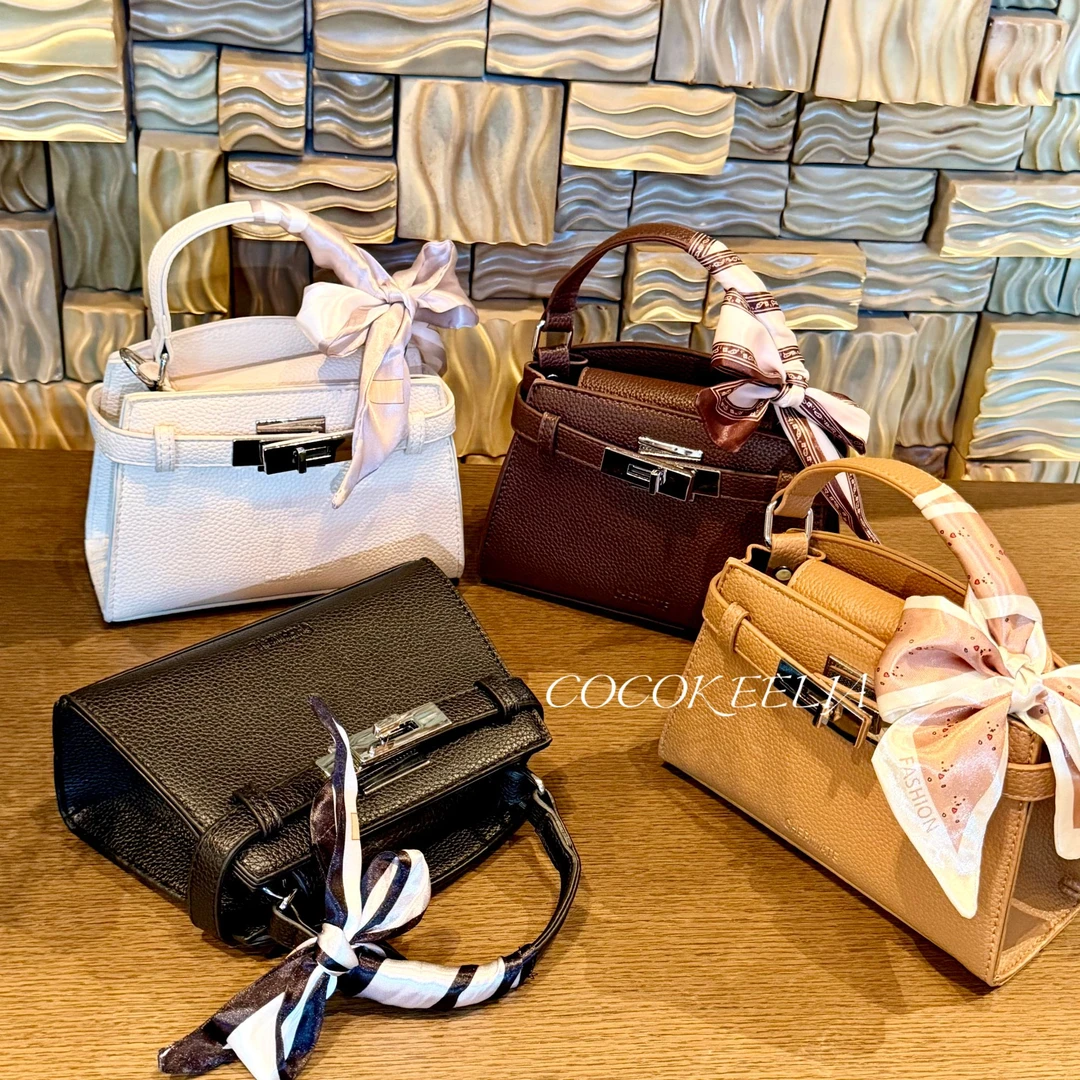 【伦敦艺术生】轻奢风网红小方包2025新款休闲潮流斜挎单肩凯莉包女