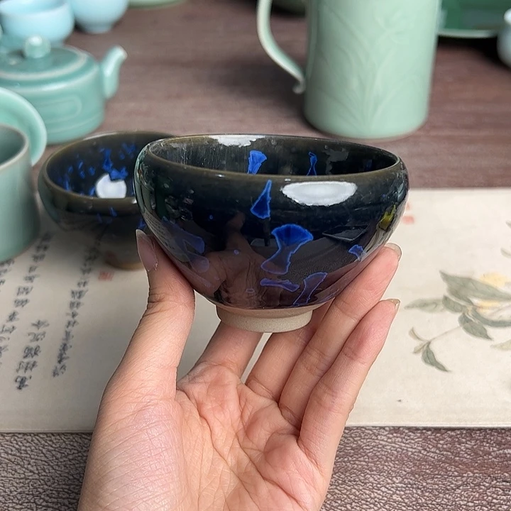 龙泉云间青瓷小米茶器